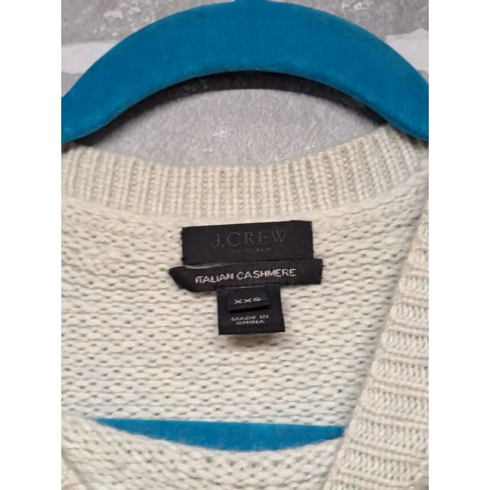 J.Crew Italian Cashmere Knit Mock Neck‎ Long Sleeve Soft Sweater Size XXS